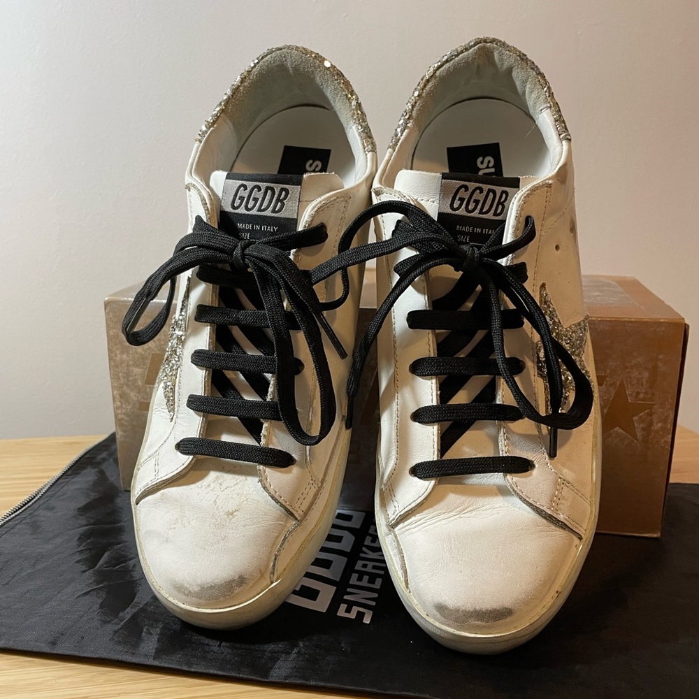 FIRE SALE! Golden Goose sneakers - white and silver